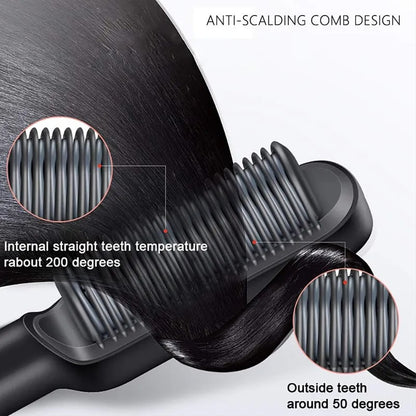 ✨Uitverkoop 50% korting💥--Negatieve Ion Hair Straightener Styling Kam💇‍♀