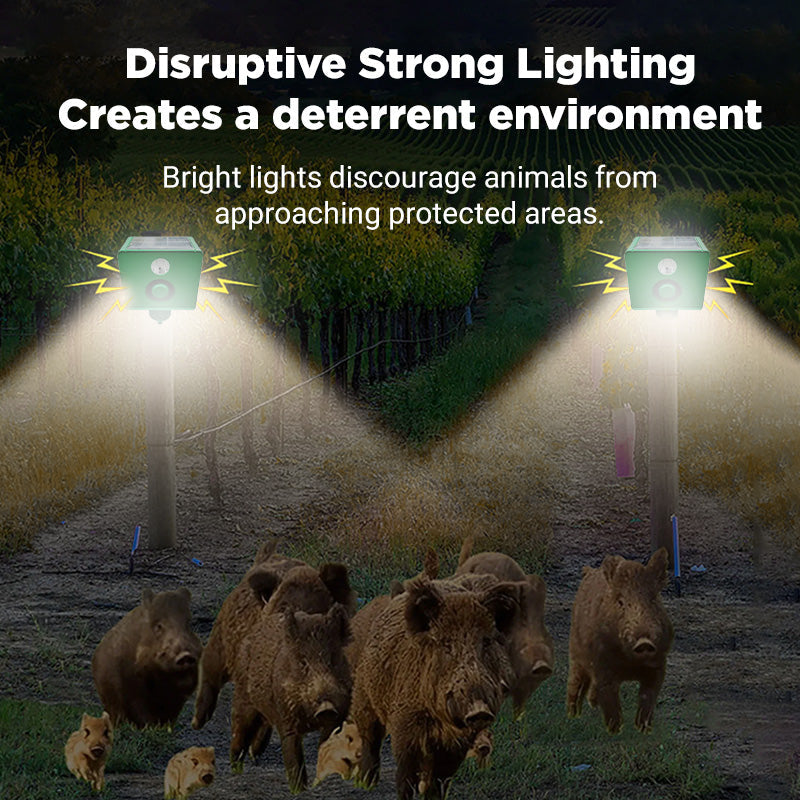 🔥2026HELEMAAL HOT🔥Zonne-energie dierenafweerlamp met luid alarm