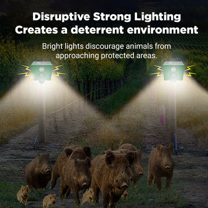 🔥2026HELEMAAL HOT🔥Zonne-energie dierenafweerlamp met luid alarm