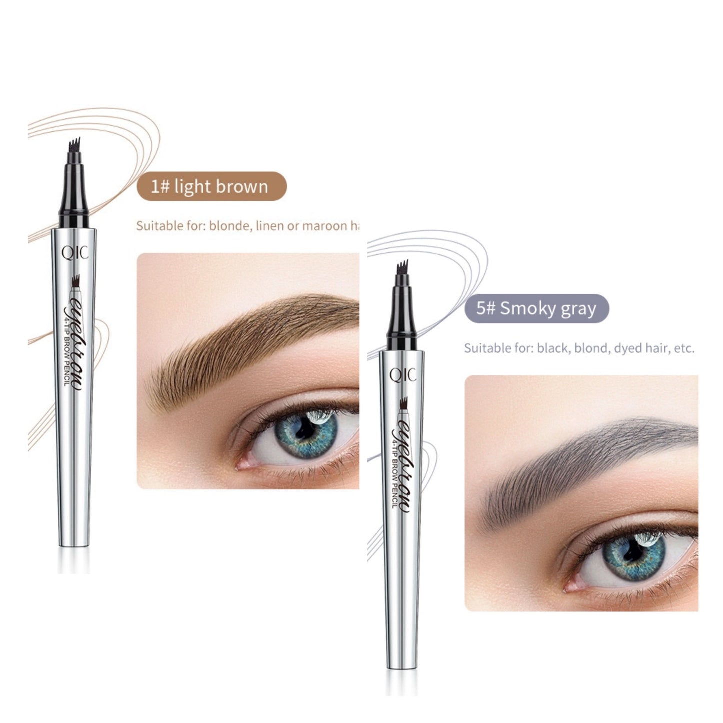 3D Waterdichte Microblading Wenkbrauwpotlood 4 Vork Tip Tattoo Pen