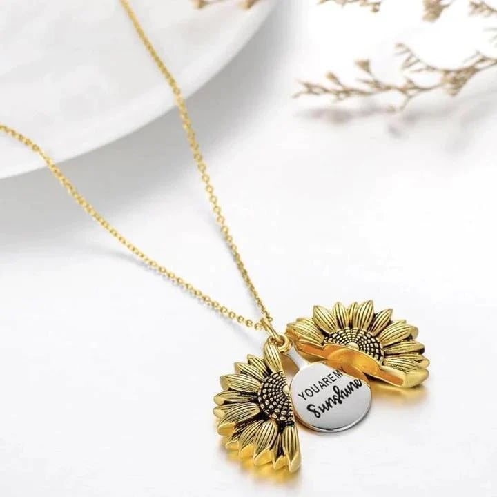 Girasol "You Are My Sunshine" ketting met opbergetui