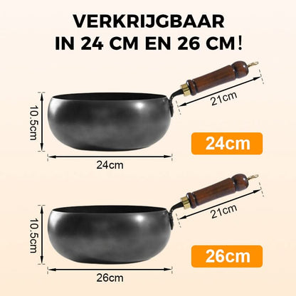 🍳🔥 Professioneel bakken zonder coating – Dikke IJzeren Pan nu -50%
