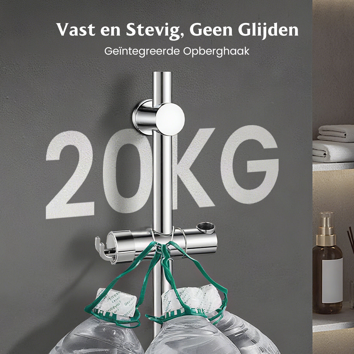 🚿 2 KOPEN, 1 GRATIS! 🎁 Douchehouder zonder boren – Direct te installeren, uiterst stabiel & universeel passend 🛁