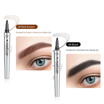 3D Waterdichte Microblading Wenkbrauwpotlood 4 Vork Tip Tattoo Pen