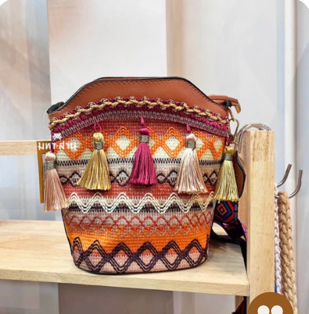 💝Boheemse Schoudertas | Veelzijdig voor Vakantie, Uitstapjes & Dagelijks Gebruik | Handgemaakt Etnisch Design | Uniek & Verfijnd Cadeau🎁