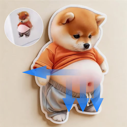 3D Schattige Shiba Inu Zelfklevende Deurstopper & Stressbal
