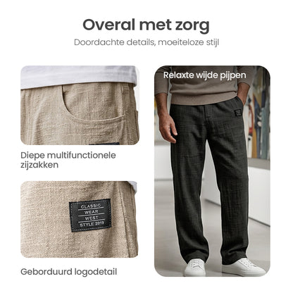 🎁2026 Nieuw binnen 51% KORTING💥Ademende herenbroek met rechte pijpen