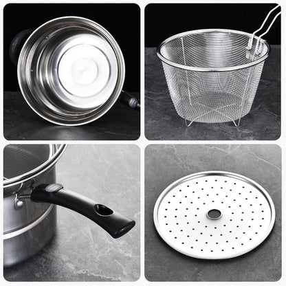 Multifunctionele stalen stalen steelpan