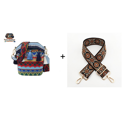 💝Boheemse Schoudertas | Veelzijdig voor Vakantie, Uitstapjes & Dagelijks Gebruik | Handgemaakt Etnisch Design | Uniek & Verfijnd Cadeau🎁