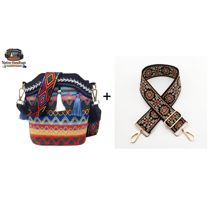 💝Boheemse Schoudertas | Veelzijdig voor Vakantie, Uitstapjes & Dagelijks Gebruik | Handgemaakt Etnisch Design | Uniek & Verfijnd Cadeau🎁