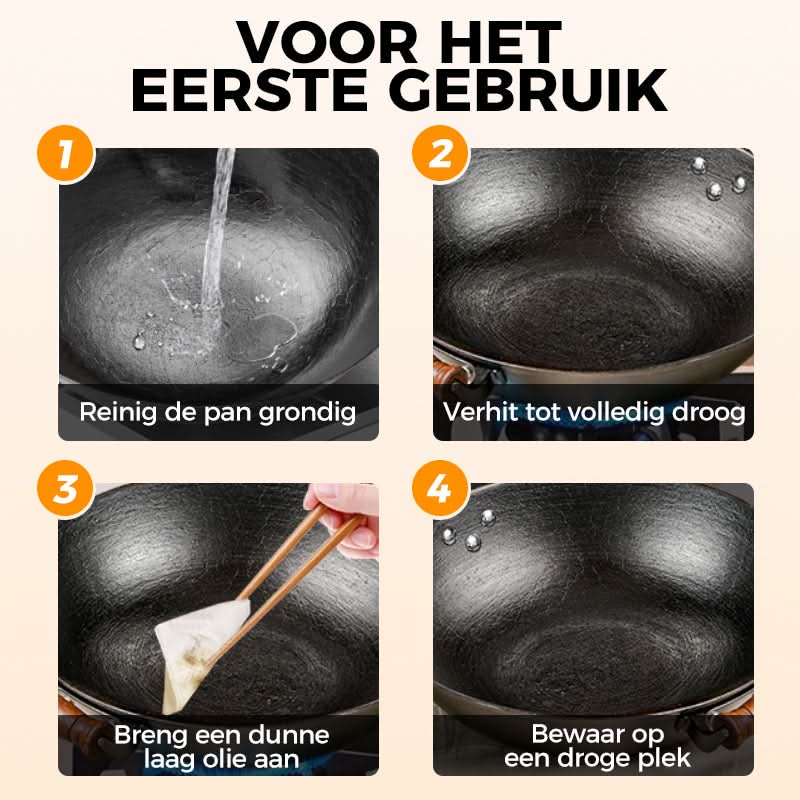 🍳🔥 Professioneel bakken zonder coating – Dikke IJzeren Pan nu -50%