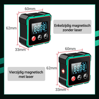 ⏳Beperkte tijd 50% korting💥Magnetische digitale hoekzoeker met elektronische laser