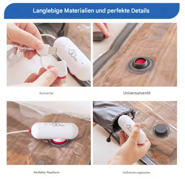 🎁2026 Nieuw binnen 50% KORTING💥 🔥 6-delig USB elektrische vacuümpakket – Besparing van ruimte, reizen met weinig bagage!