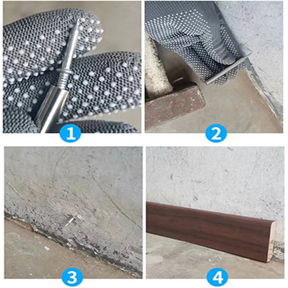 💥 Tweekoppige Plintdraad Spijkers – Naadloze Installatie & Stevige Fixatie voor Muren en Plinten