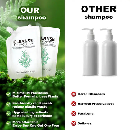 Verfrissende, gladde en glanzende haarshampoo