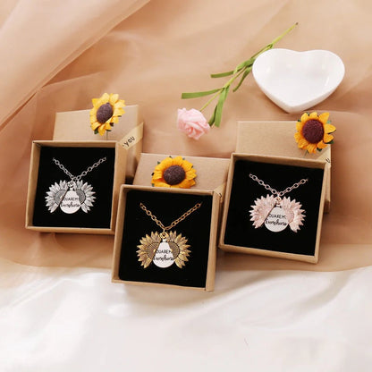 Girasol "You Are My Sunshine" ketting met opbergetui