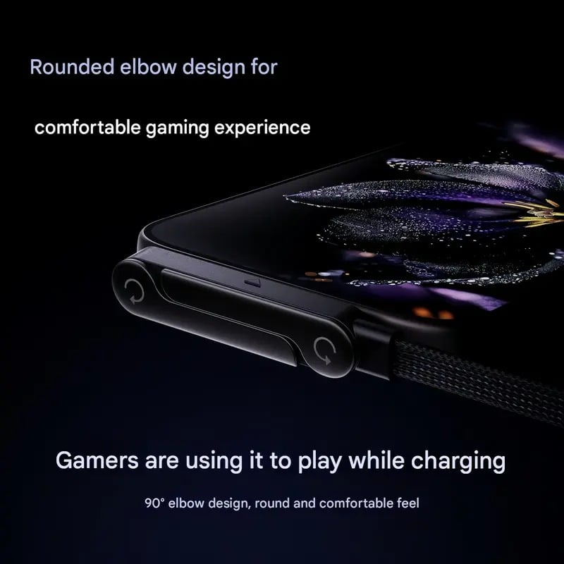 2-in-1 Braided Fast Charge Cable With Built-in Phone Stand