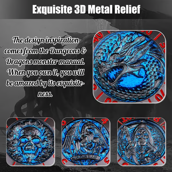 2025 New DND Fidget Spinner DICE: 7-in-1 Metal DND Dice Cube – 6-Sided Rotating Polyhedral Dice, Tabletop RPG Accessory for DMs and Player