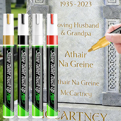 🕊️ 🕯️ Grafsteen Markeerstift | Herstel Vervaagde Opschriften Eenvoudig & Respectvol
