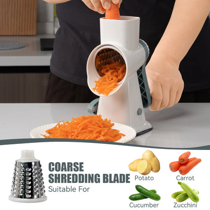 3 in 1 Rotary Cheese Rasper Vegetable Slicer