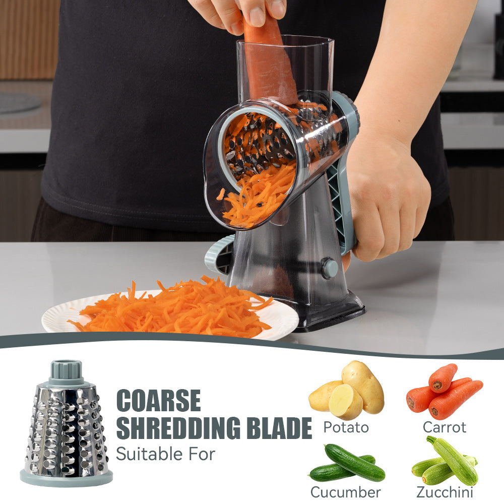 3 in 1 Rotary Cheese Rasper Vegetable Slicer