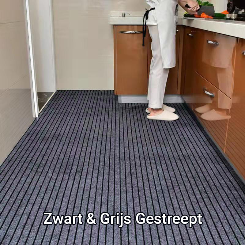 Antislip, vetbestendig afwasbaar tapijt