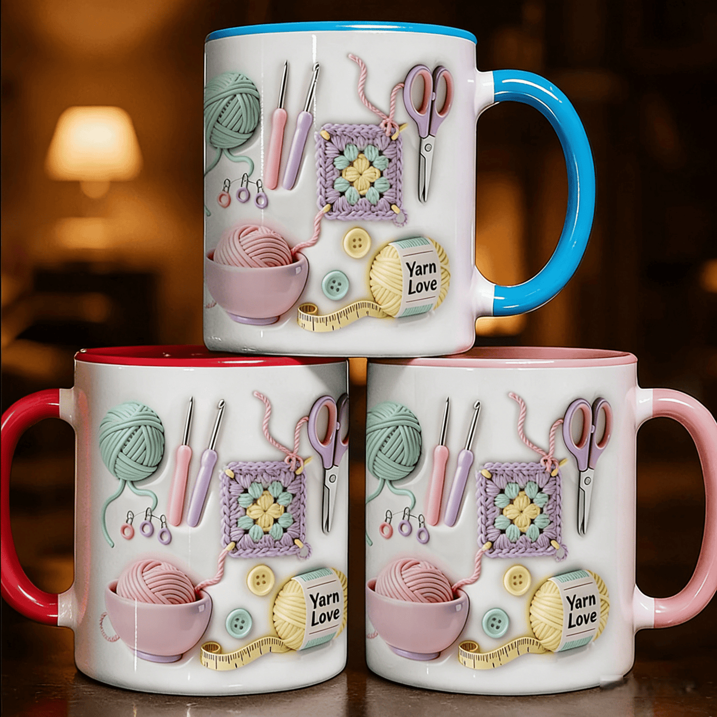 🏆Flash Sale⚡ Meer dan 50.000 verkocht! Bijna uitverkocht💥Yarn Love-mok, cadeau voor handwerkers en creatievelingen