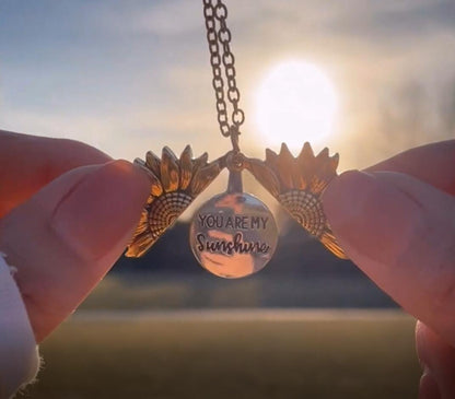 Girasol "You Are My Sunshine" ketting met opbergetui