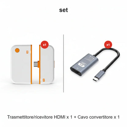 🏆  Tijdelijke aanbieding!!! Draadloze HDMI-zender en -ontvanger