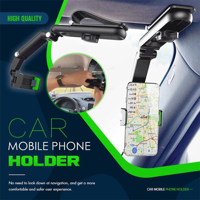 🌞Tweede artikel slechts 5 euro tijdelijk! 🎯 1080° Roterende Telefoonhouder | Multifunctionele Auto Clip voor Dashboard & Spiegel | Ook Ideaal voor Thuis