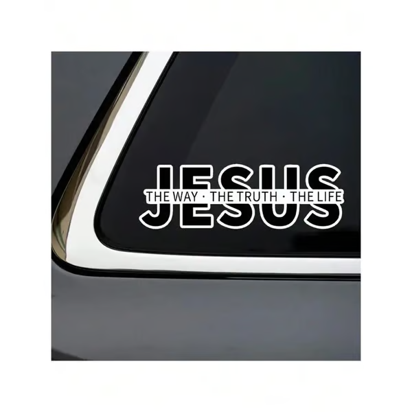 💥LAST DAY SALE 49% OFF💥Jesus-The Way The Truth The Life Christian Vinyl Decal Car Sticker