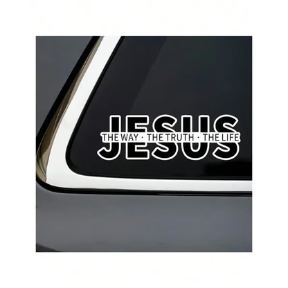 💥LAST DAY SALE 49% OFF💥Jesus-The Way The Truth The Life Christian Vinyl Decal Car Sticker