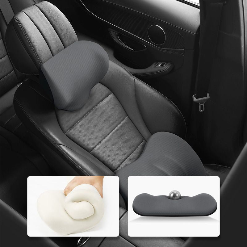 🔥Hot sale✨ Ergonomic Car Seat Headrest & Lumbar Cushion