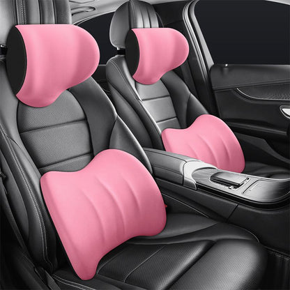 🔥Hot sale✨ Ergonomic Car Seat Headrest & Lumbar Cushion