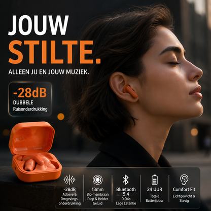 💥50% KORTING🎧 ENC Dubbele Ruisonderdrukking Bluetooth Oordopjes 5.4 | Ergonomisch, HD Gesprekken, HiFi Geluid, 24 Uur Batterijduur