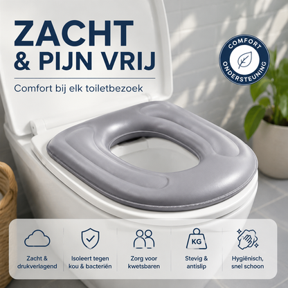 💥NIEUW 50% KORTING🚽Zacht comfortabel toiletkussen, waterdicht en eenvoudig schoon te maken, ideaal voor ouderen en zwangere vrouwen
