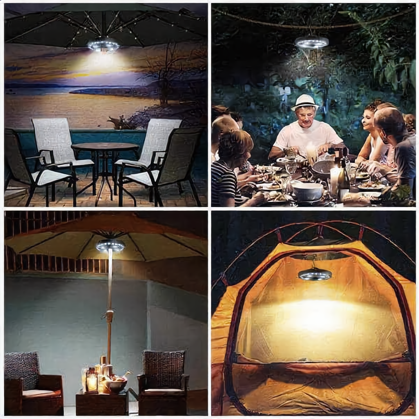 🔥50% Korting！💡 LED-Klemlamp voor parasol & stok – werkt op batterijen, 3 lichtstanden, weerbestendig – perfect voor het terras, op de camping en in de tuin