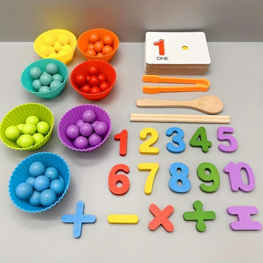 Colorful Silicone Digital Learning Game Set