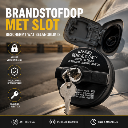 🔑50% KORTING! 🛡️ Jouw Brandstof in Veilige Handen: Metalen Anti-Diefstal Tankdop