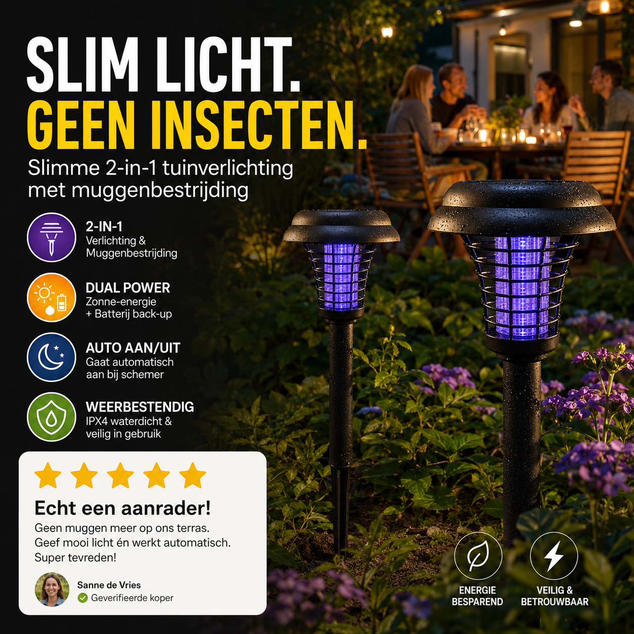 🌱 Eco & Efficiënt: Solar Insectendoder – vandaag 50% korting!