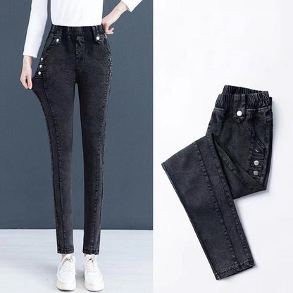 Soepele, warme, zachte skinny jeans voor dames