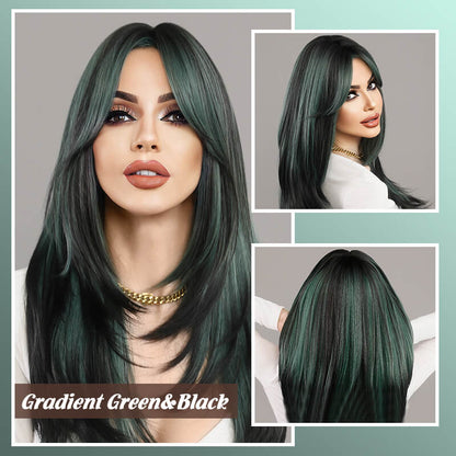 💕HOT SALE💕48%OFF✨Wig long hair Layered bangs wigs