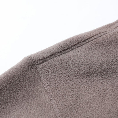 Men's Double-Faced Faux Fleece Warm Hooded Jacket