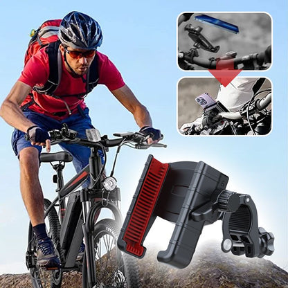 Houder voor fietstelefoon, [cameravriendelijke] houder voor motorstelefoon voor elektrische scooter, mountainbike, crossmotor en motorfiets - 360° draaibaar, geschikt voor iPhone en Android smartphones van 4,5-7,0 inch