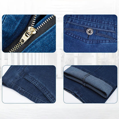 💥Uitverkoop 49% korting⏳Rechte Pasvorm Stretch Jeans Met Hoge Taille Voor Mannen🔥