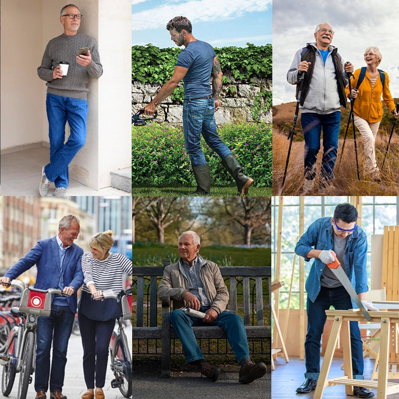 💥Uitverkoop 49% korting⏳Rechte Pasvorm Stretch Jeans Met Hoge Taille Voor Mannen🔥