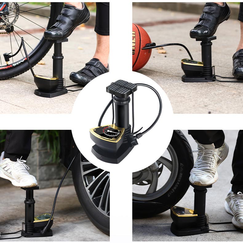 ✨Bicycle Air Pump with Pressure Gauge