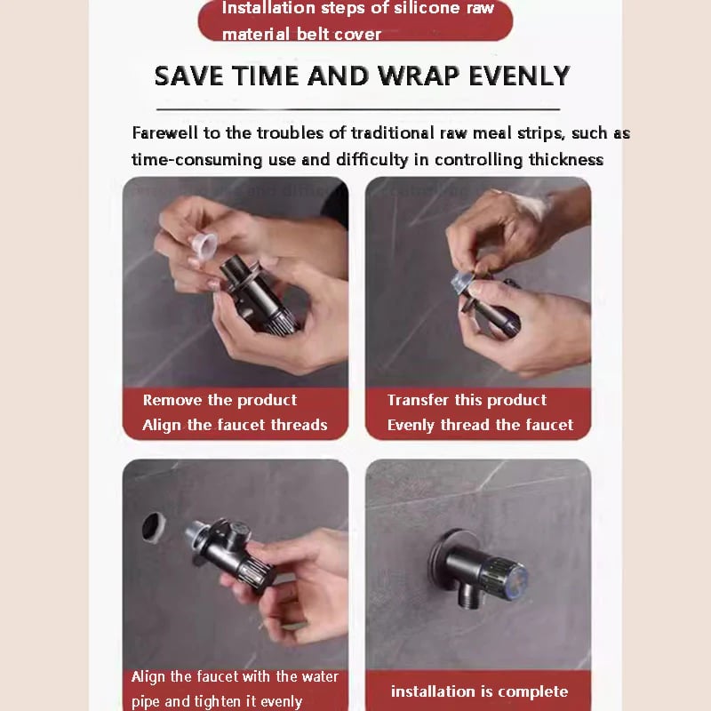 Lekvrije afdichtingspakking voor kraan