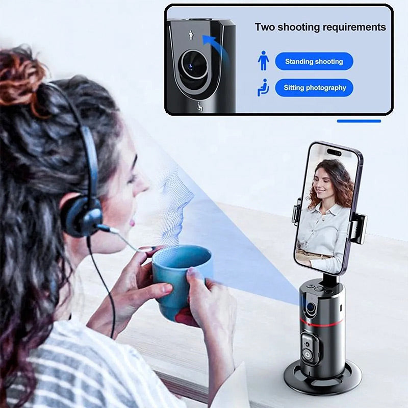 Zomeruitverkoop 49% korting🔥360° Roterende Auto Face Tracking Telefoonhouder