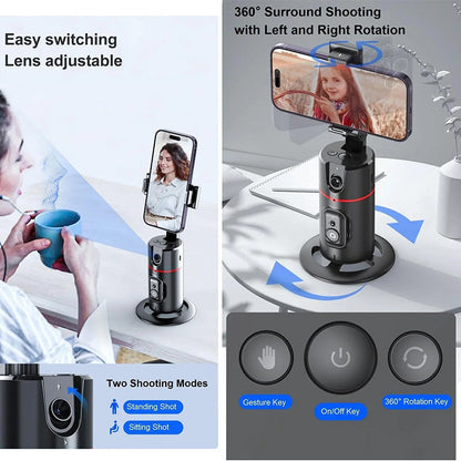 Zomeruitverkoop 49% korting🔥360° Roterende Auto Face Tracking Telefoonhouder